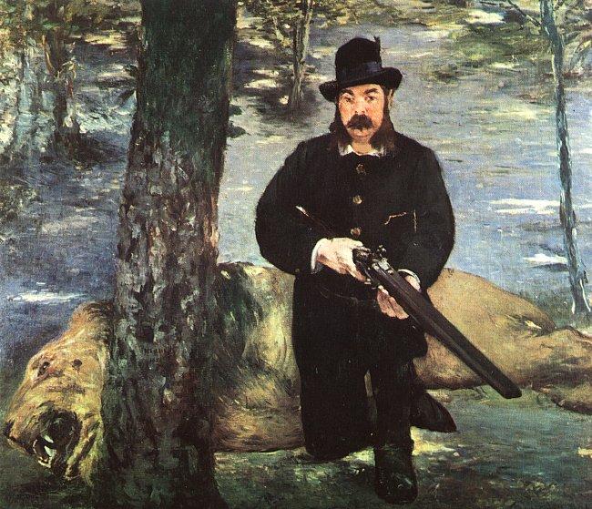 Edouard Manet Pertuiset, Lion Hunter oil painting picture